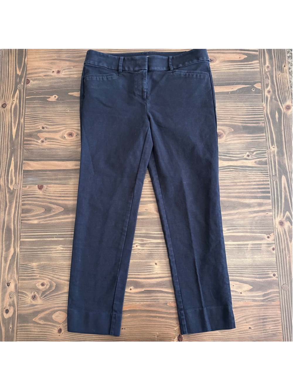 LOFT Riviera Ankle Pants Womens 6 Black Slim Work Office